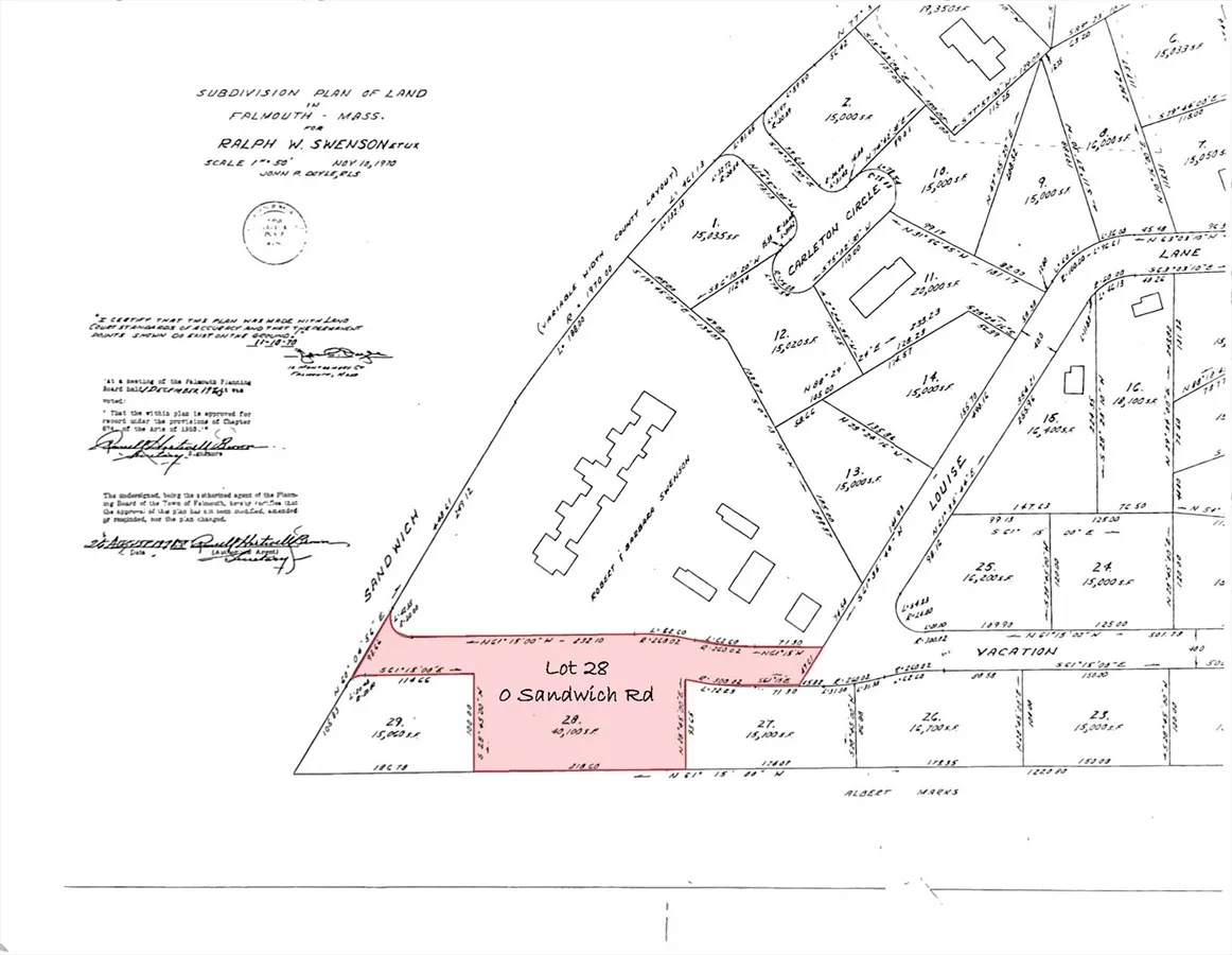 0 (lot 28) Sandwich, Falmouth MA — view 2